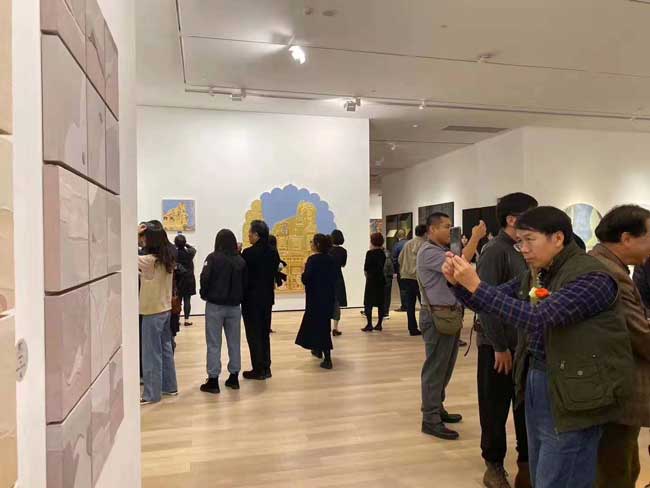 当代岩彩绘画展在上海盛大开幕